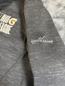 NBA G League Pullover Mens Medium Gray Eddie Bauer Fleece Half Zip Basketball - Picture 1 of 9