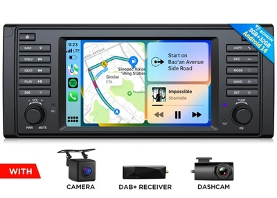 Für BMW E39 M5 520 Eonon Android 14 Autoradio CarPlay Navi Navigation Radio DAB+ - Bild 1 von 4
