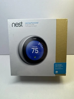 Google Nest Learning Thermostat T3007ES SEALED - Image 1 of 2