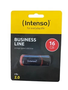 Intenso Business Line 16GB USB-A 2.0 Stick - Schwarz/Rot (3511470) Neu (232) - Bild 1 von 1