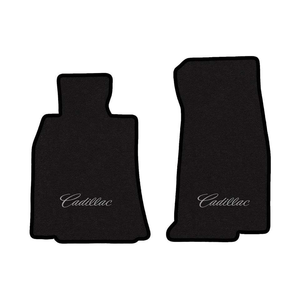 Alfombrillas Cadillac Escalade 2007-2013 32 oz 2 piezas bordadas con bordes negros Foto 1 de 4