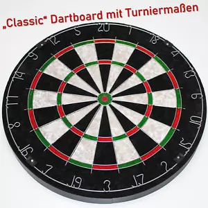 Dartscheibe Steeldart Sisal Board Dart Zubehör Turniergröße Nummernring drehbar - Bild 1 von 7