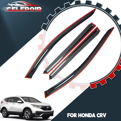 OEM Honda CR-V CRV 2017-2022 JDM Mugen Style Window Visor Vent Sun Rain Guard ɥ - Image 1 of 4