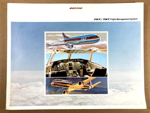 Boeing 757-767 1981 sistema de gestión de vuelo folleto de ventas tecnología de aviones - Imagen 1 de 12
