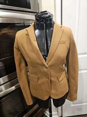 Blazers de lino para dama J.crew marrón y negro escolar talla 2 (lote de 2) Foto 1 de 4