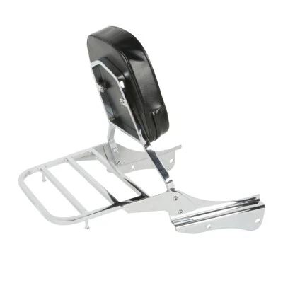Chrome Backrest Sissy Bar Luggage Rack Fit For Honda 01-08 Shadow Spirit VT750DC - Image 1 of 4