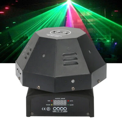 9 Lentes RGB Cabezal Móvil Escenario Luz Pub DJ Show Proyector Láser Efecto Luz NUEVO Foto 1 de 4
