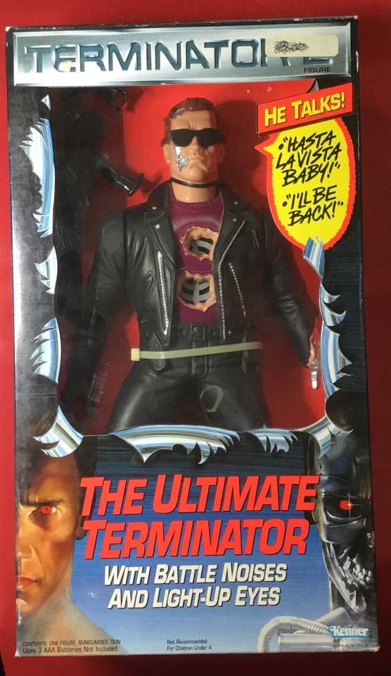 1991 The Ultimate 12" Terminator 2 Talking Figure Arnold Schwarzenegger Kenner - Image 1 of 1