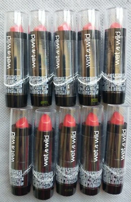 Pack of 10 Wet n Wild Silk Finish Lipstick 539A Cherry Frost - Image 1 of 2