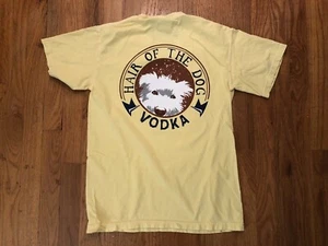 Daufuskie Island Distillery Hair Of The Dog Yellow T-Shirt Sz Small Vodka USA - Picture 1 of 6