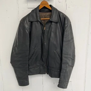 Vintage Mark V Alpaka Fell gefütterte Leder Motorrad Jacke - Bild 1 von 12