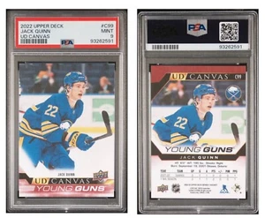 2022-23 Upper Deck Young Guns Canvas #C99 Jack Quinn PSA 9 - Bild 1 von 1
