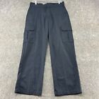 Dickies Pants Mens 32x32 Black Cargo Regular Straight Pockets Workwear Flex Logo