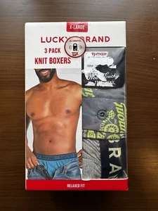 LUCKY BRAND XL BOXER MAGLIA RELAXED CONFEZIONE 3 INTIMO NUOVO - Foto 1 di 4