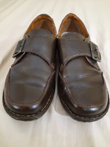 Cabelas Damen-Halbschuhe flache Schuhe 9M braun Munk-Riemen Kiesel-Leder Freizeit - Bild 1 von 11