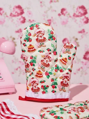 SHEIN Strawberry Shortcake White Cute Kawaii Cookware Baking Kitchen Cooking Oven Mitt