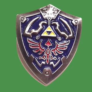 LEGEND OF ZELDA Hylian Crest Shield lapel pin button brooch Link Hyrule 2W - Picture 1 of 3