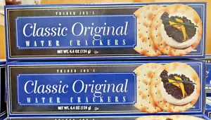 Trader Joe's Classic Original Water Crackers 4.4oz 124g (2 Boxes) - Picture 1 of 2