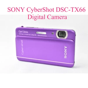 SONY CyberShot DSC-TX66 Digital Camera Built-in Wi-Fi Tiltable Screen Purple - Picture 1 of 8