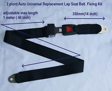 Auto Universal Replacement Lap Seat Belt & Fixing Kit 2 Piont