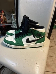 Size 12 - Air Jordan 1 Mid Pine Green - Picture 1 of 13