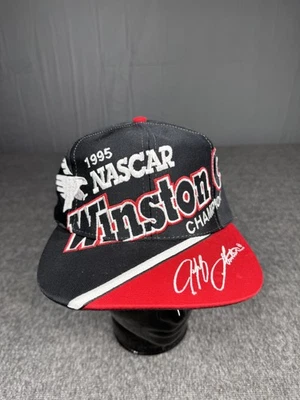 Gorra de colección NASCAR Winston Cup Snap Back negra roja para hombre campeón de carreras años 90 Foto 1 de 4