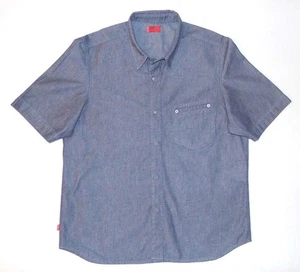 LEVI'S - Camisa de mezclilla de ingeniería vintage para hombre - Grande - Ajuste regular años 90 Y2K - Imagen 1 de 6