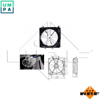FAN ENGINE COOLING 47016 FOR 7A-FE 1.8L 4A-FE 1.6L 4E-FE 1.3L 4ZZ-FE 1.4L 4cyl - Image 1 of 4