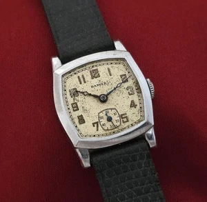 Reloj Pulsera de Vestir "Banner" Para Hombre Antiguo Vintage Años 30 - Imagen 1 de 8
