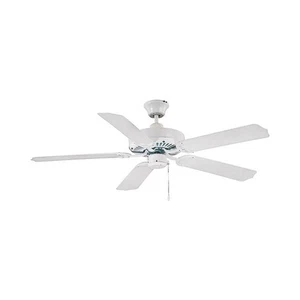 Boston Harbor 52" White Ceiling Fan 3 Speed Indoor Outdoor 687343 New CF-78092 - Picture 1 of 8
