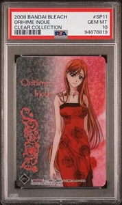 2008 Bandai Bleach Orihime Inque Clear Collection PSA 10 POP 1! - Picture 1 of 1