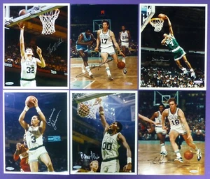 6 - SIGNED - BOSTON CELTICS - 8X10 PHOTOS - HAVLICEK - MCHALE - UPPER DECK COA s - Picture 1 of 8