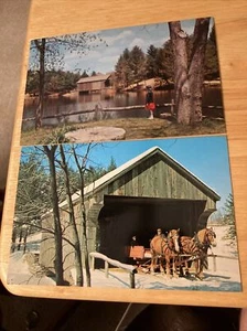 Puente cubierto antigua fresa el pueblo, Summerston Vermont - Imagen 1 de 2