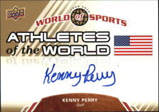 2010 UD World of Sports Athletes of the World Auto #AW44 Kenny Perry