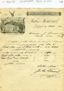 Dépt 42 - Izieux près St Chamond - Belle Entête d'une Manufacture du 16/08/1892 - Bild 1 von 1