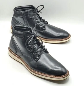 Steve Madden "P-Jelen" Hombre Cremallera Lateral Chukka Vestido y Bota Confort (Negro) EE. UU. 13 - Imagen 1 de 15