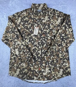 Duck Camp Wingshooting Camo Long Sleeve Button Down Shirt LS300 Mens Sz XXL - Picture 1 of 9