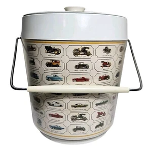 Vintage West Bend Thermo-Serv Eiskübel Antik Oldtimer Kunststoff Runddeckel - Bild 1 von 17