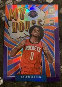 Jalen Green Donruss Optic My House 17 Purple Prizm Rookie RC Houston Rockets - Picture 1 of 3
