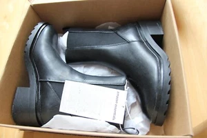 Schuhe Damen Boots plateau 38 schwarz NEU aus Nichtraucherhaushalt - Bild 1 von 9