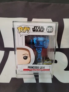 Princess Leia 295 FUNKO POP STAR WARS Celebration 2019 Chicago BLUE Chrome /2500 - Picture 1 of 6