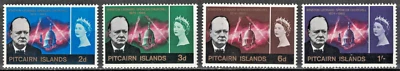 PITCAIRN ISLANDS: 1966 SC#56-59 MNH Churchill Memorial Issue AP2309 Foto 1 de 2
