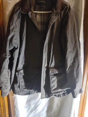 Chaqueta Croft & Barrow Hombre XL Negra Cremallera Cuello Utilidad Tareas Abrigo Foto 1 de 3