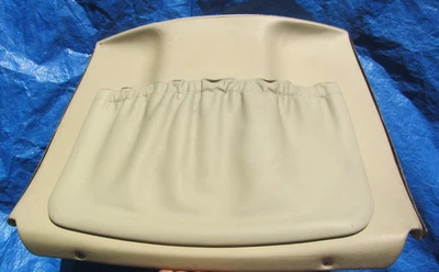 93-95 Mercedes W124 E320 OEM PARCHMENT Leather Front Back Seat Pocket Panel - Image 1 of 4