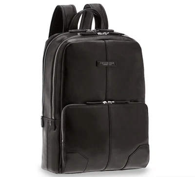 The Bridge Man Backpack Business Vespucci Black Leather Front Pocket 06365001 - Image 1 of 2