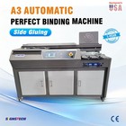 New A3 Automatic Perfect Binding Machine Side Gluing,EVA Book Binder Free Glue
