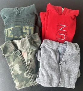 Boys Size 8 Sweatshirts; Lot of 4 - full zip & pull over - Picture 1 of 9