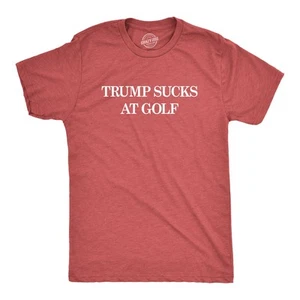 Camiseta de golf para hombre Sucks At divertida camiseta de protesta política - Imagen 1 de 7