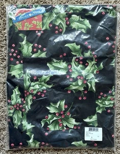 NEW April Cornell Holly Chef Apron Christmas Holiday Cotton Print OS - Picture 1 of 3