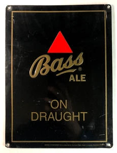 Guinness BASS ALE on DRAUGHT 1999 Beer Metal Sign 12 x 9 Mancave SCRATCHES READ - Picture 1 of 12